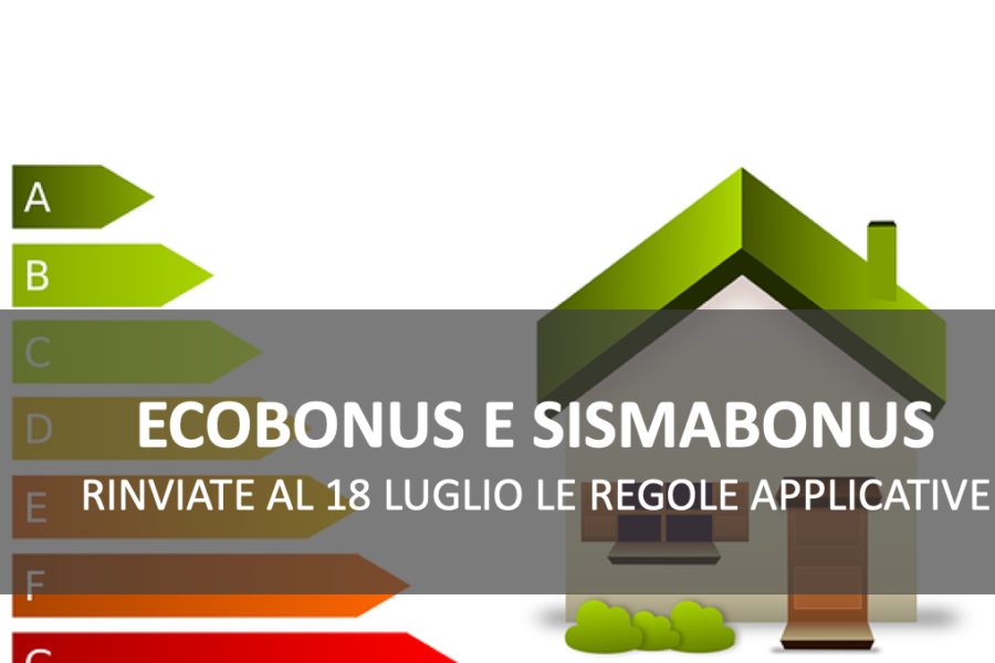 Ecobonus 110%, rinviate al 18 Luglio le regole attuative