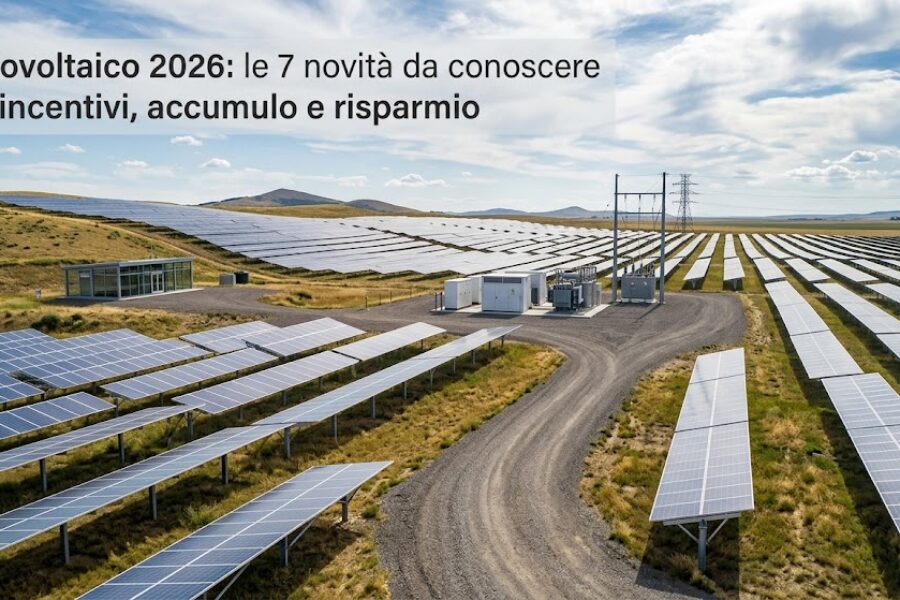 Fotovoltaico 2026: le 7 novità da conoscere tra incentivi, accumulo e risparmio