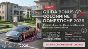 Guida bonus colonnine di ricarica 2026 Guida bonus colonnine di ricarica 2026